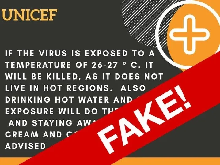 Beware of Fake News and Vet your information. This is a news report on fake information