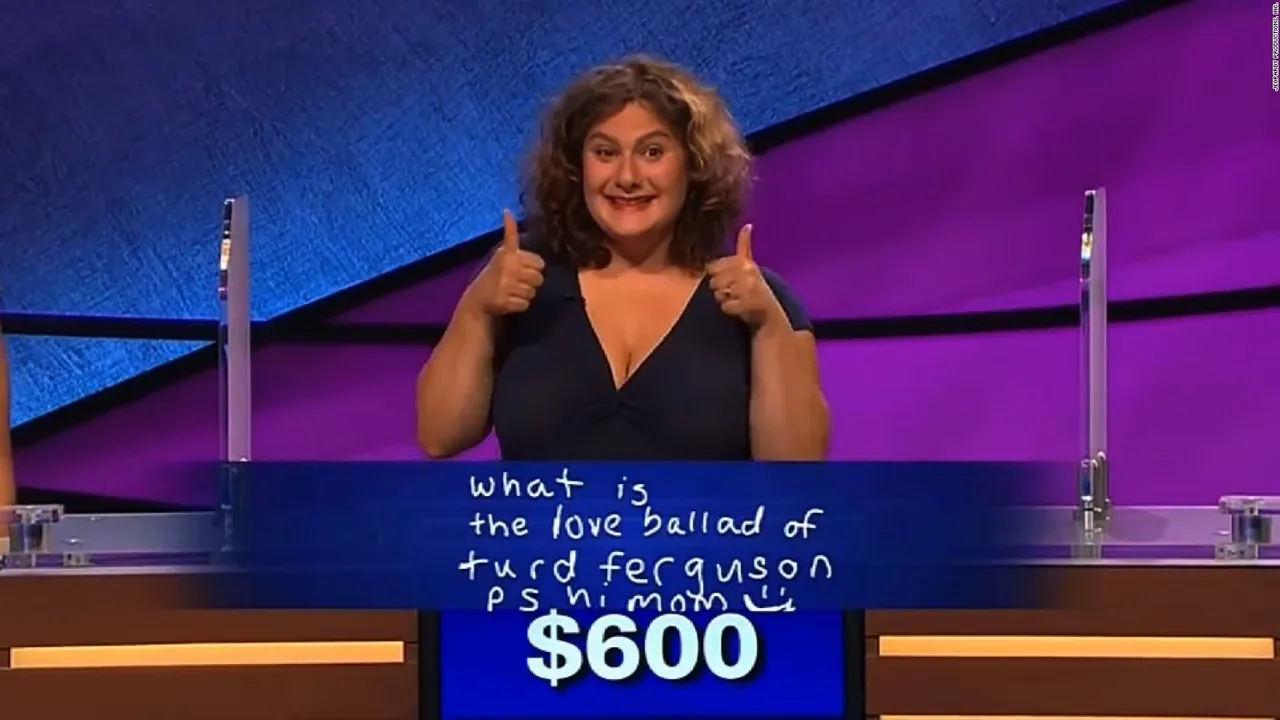 Watch a real contestant answer the name Turd Ferguson on jeopardy
